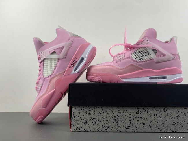 X 4 JORDAN OFF-WHITE PINK 0726